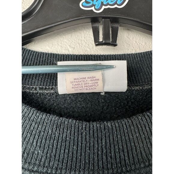 Vintage XL Fashion Passions Beauty Hair Care Black Pullover Sweater Women's - Picture 6 of 6